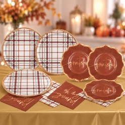 Thanksgiving Metallic SUPERSAVER Party Pack for 16